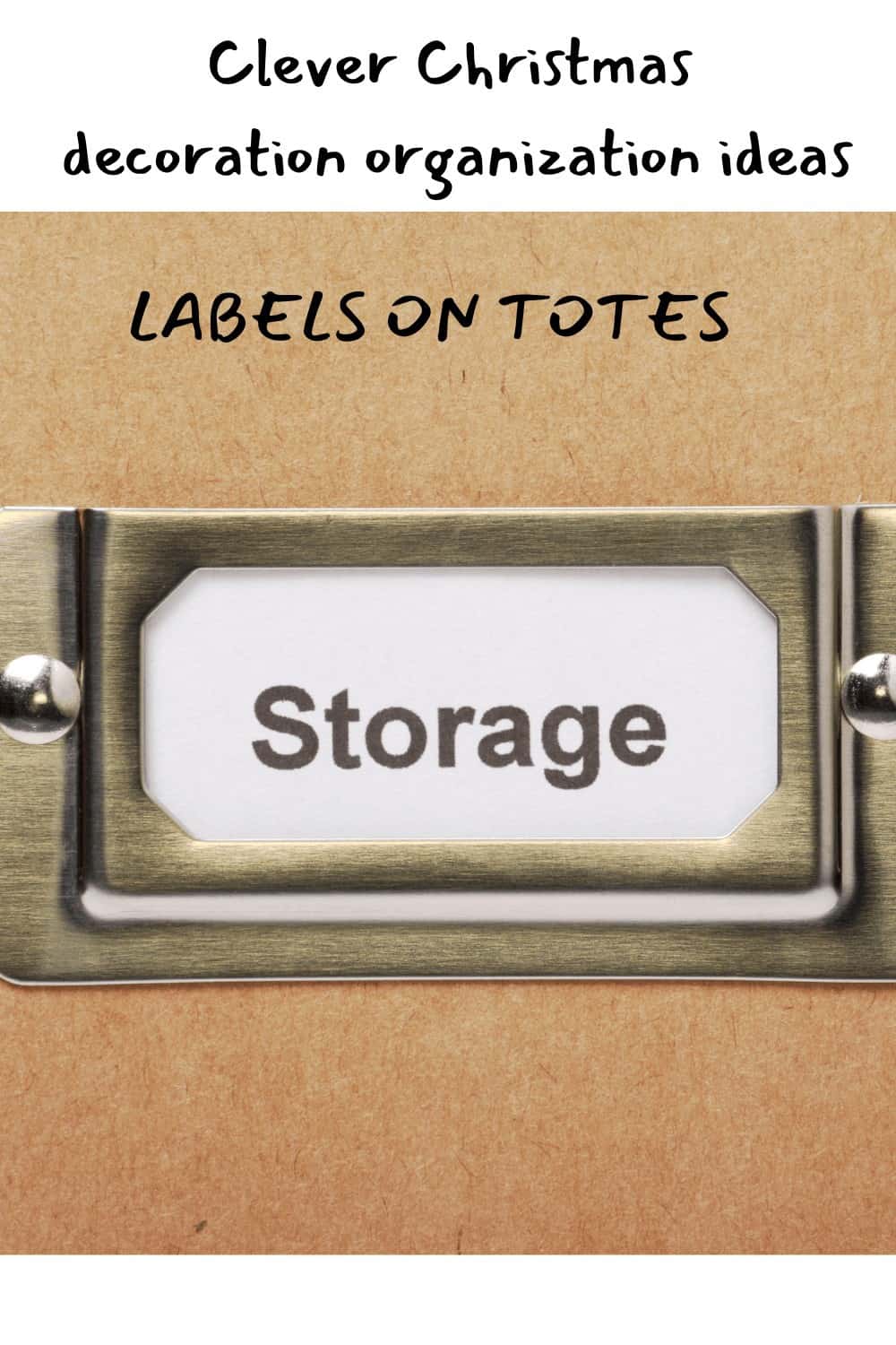 LABELS FOR STORAGE 