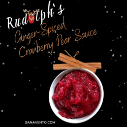 Rudolph's Ginger-Spiced Cranberry Pear Sauce