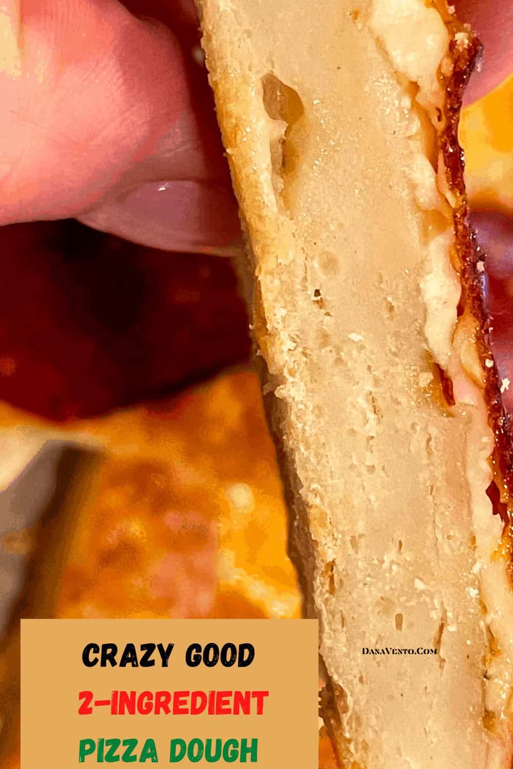 side shot of baked crust