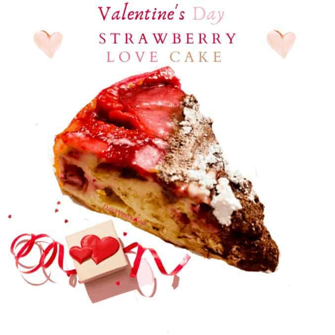 STRAWBERRY LOVE CAKE one piece with hearts 
