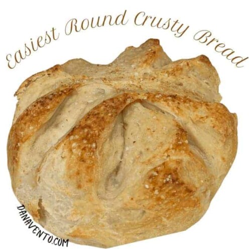 Perfect Homemade Round Crusty Bread with Just 5 Ingredients