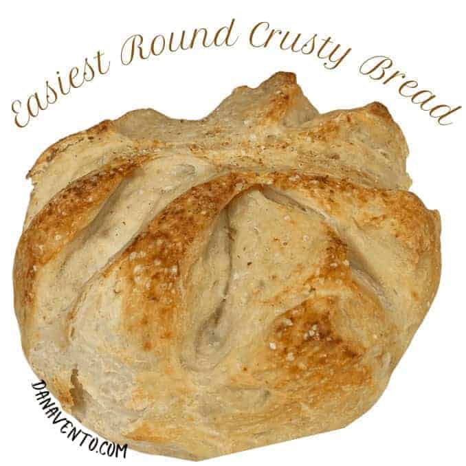 Easiest Round Crusty Bread 