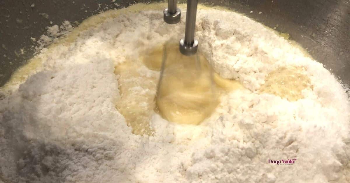 Mexican Donut batter being made