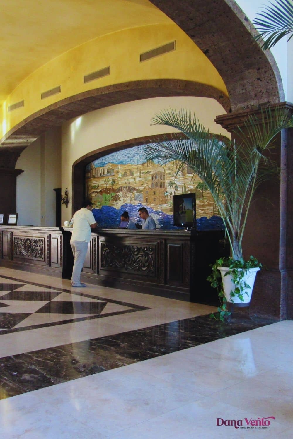 Front desk Villa del Palmar Loreto