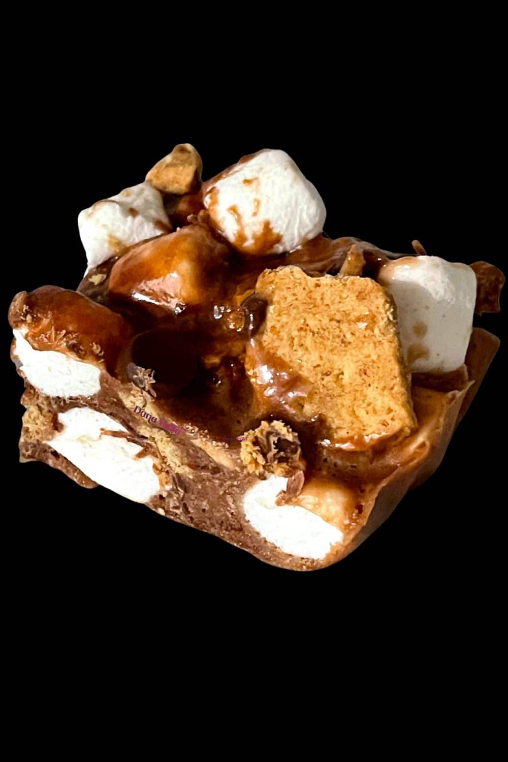 Single Serve Refrigerated S'MORE Bites Easy 1 Bowl Recipe Pinterest Pin 1000 × 1500 px