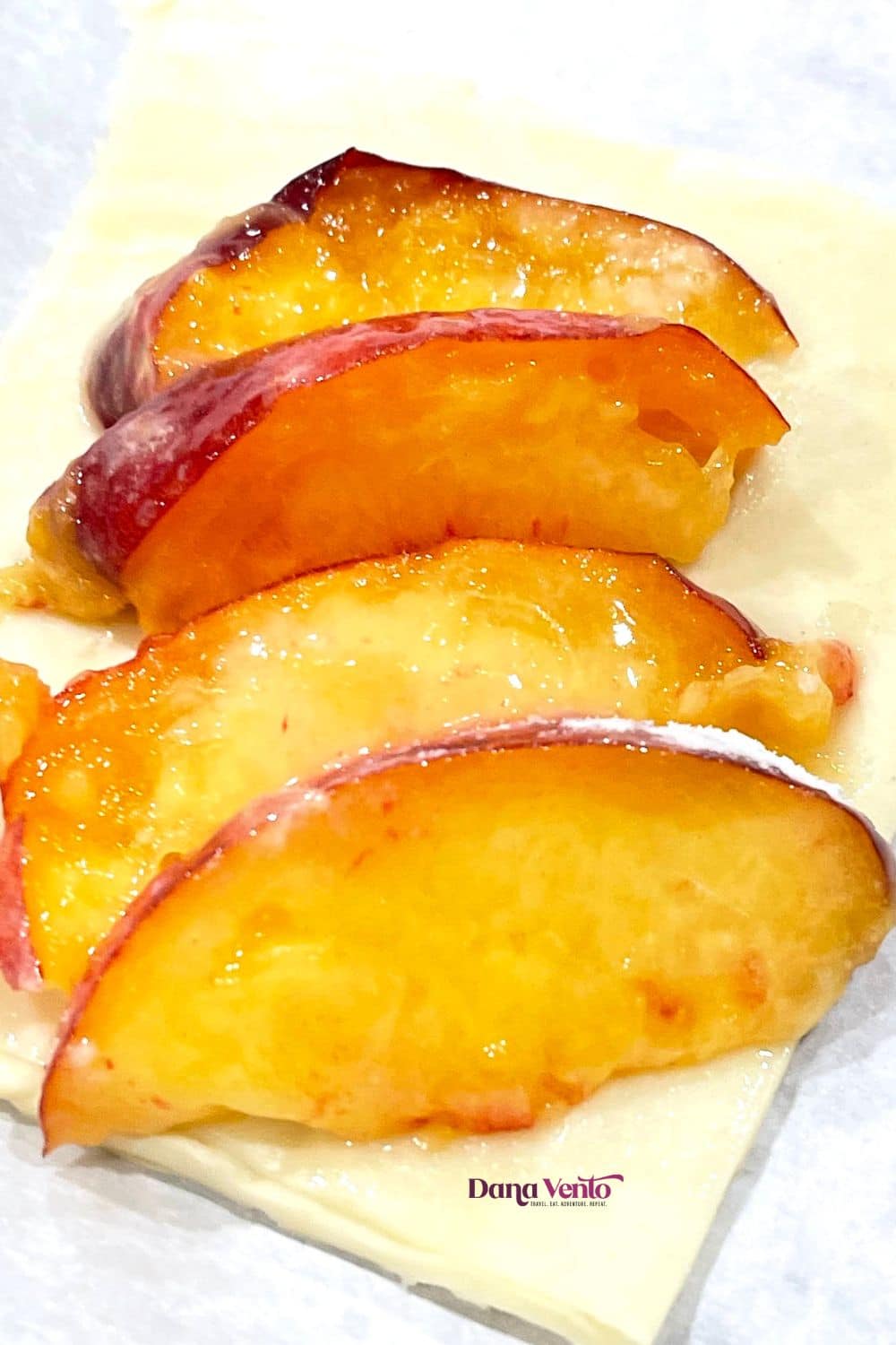 Unbaked Peach Tart Bites   without the crumb topping 