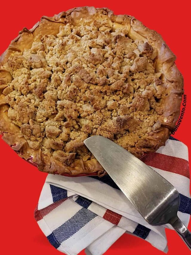Peach Pie With Dutch Crumb Topping