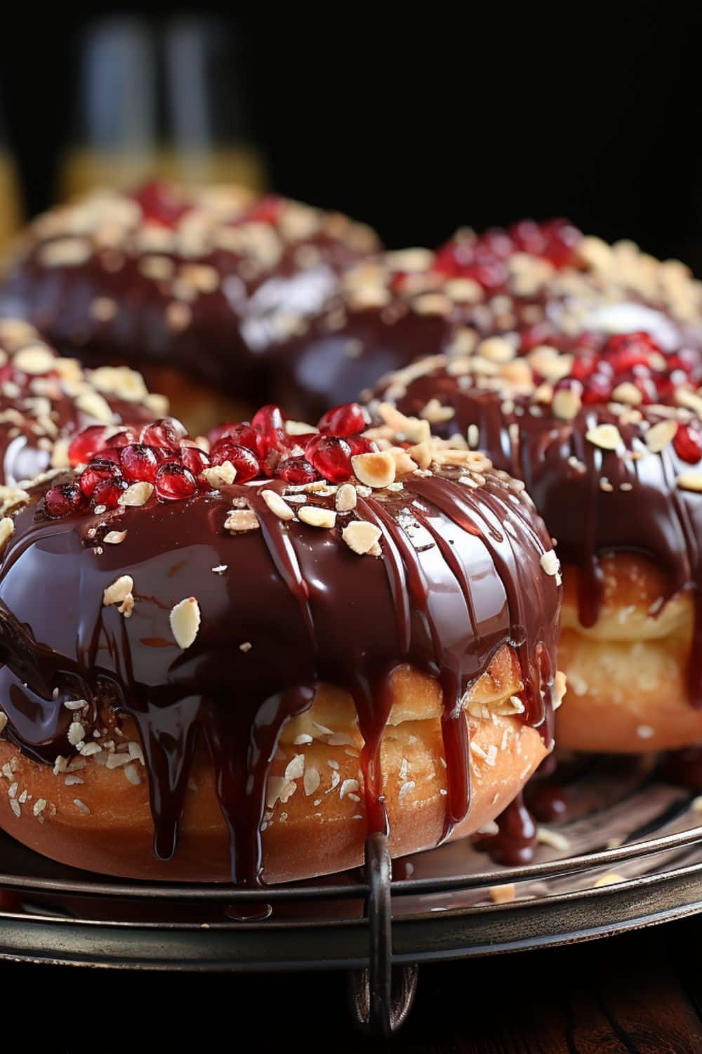 ganache icing on pastries