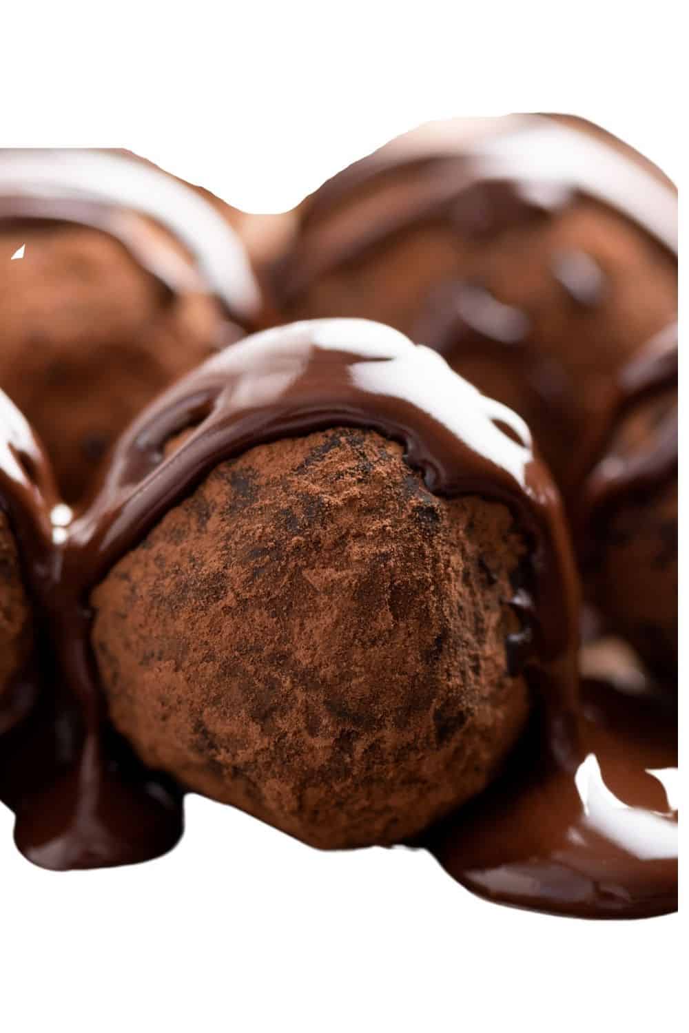 truffles made from rich and versatile chocolate ganache 