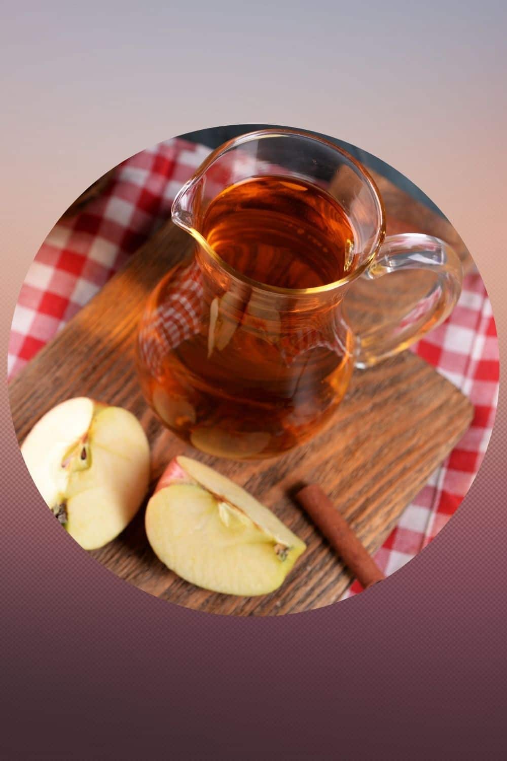 soaking apples in alcohol