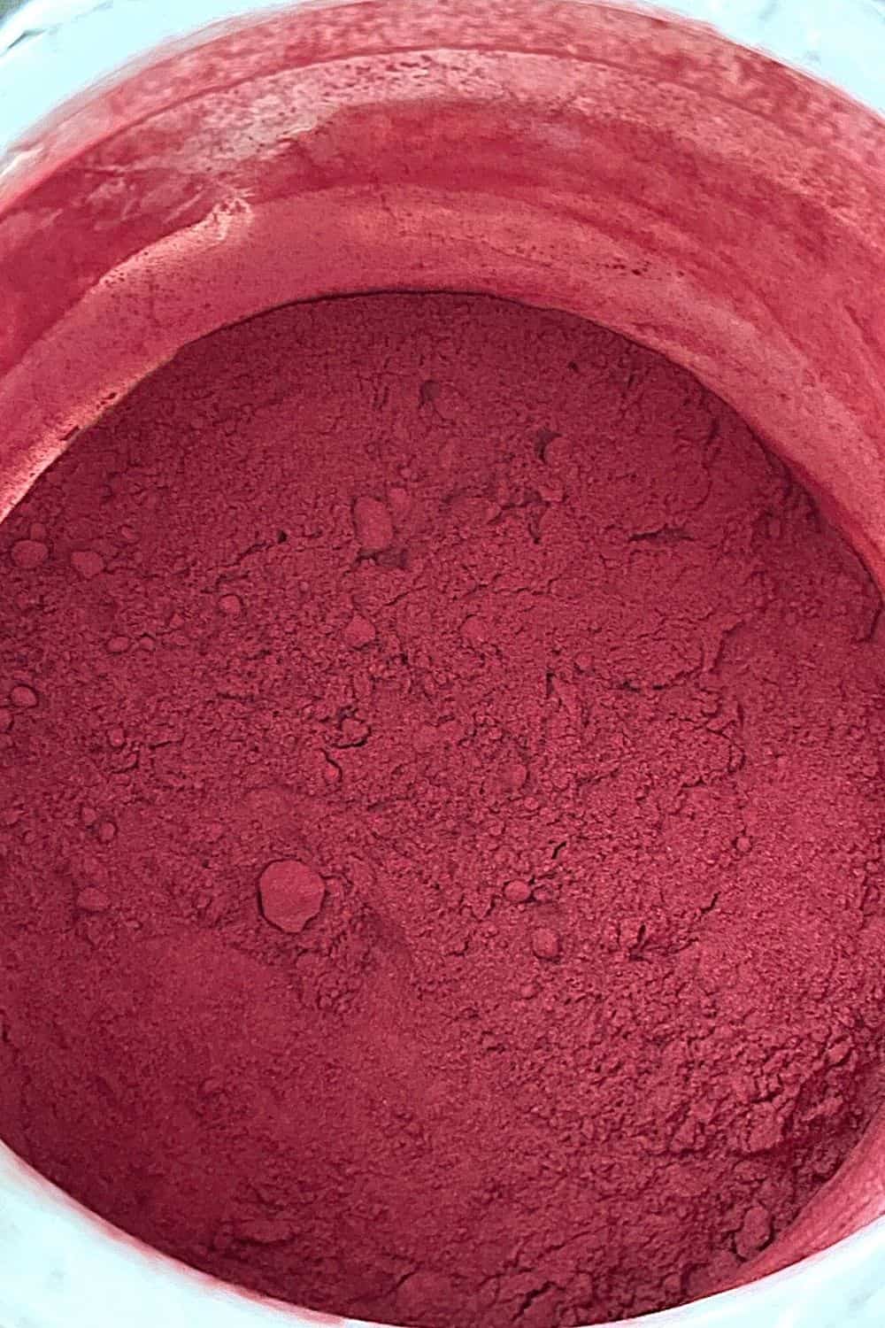 Beet Root and ACV Powder in Jar a superfood powder