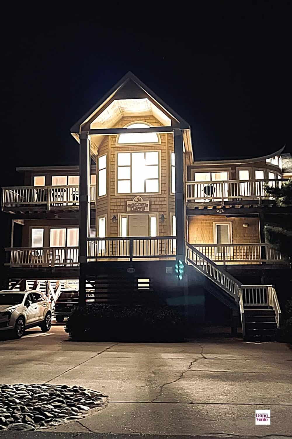 Golden Days by Night.  Largest Outer Banks Vacation Rental Mistake