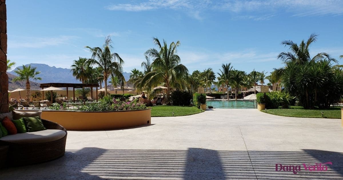 My 1st view of Villa del Palmar the Islands of Loreto luxury resort