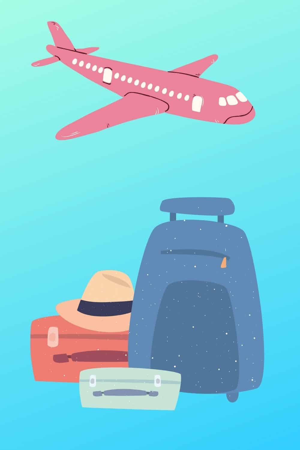 Things you should do the day before you leave for vacation plane and luggage