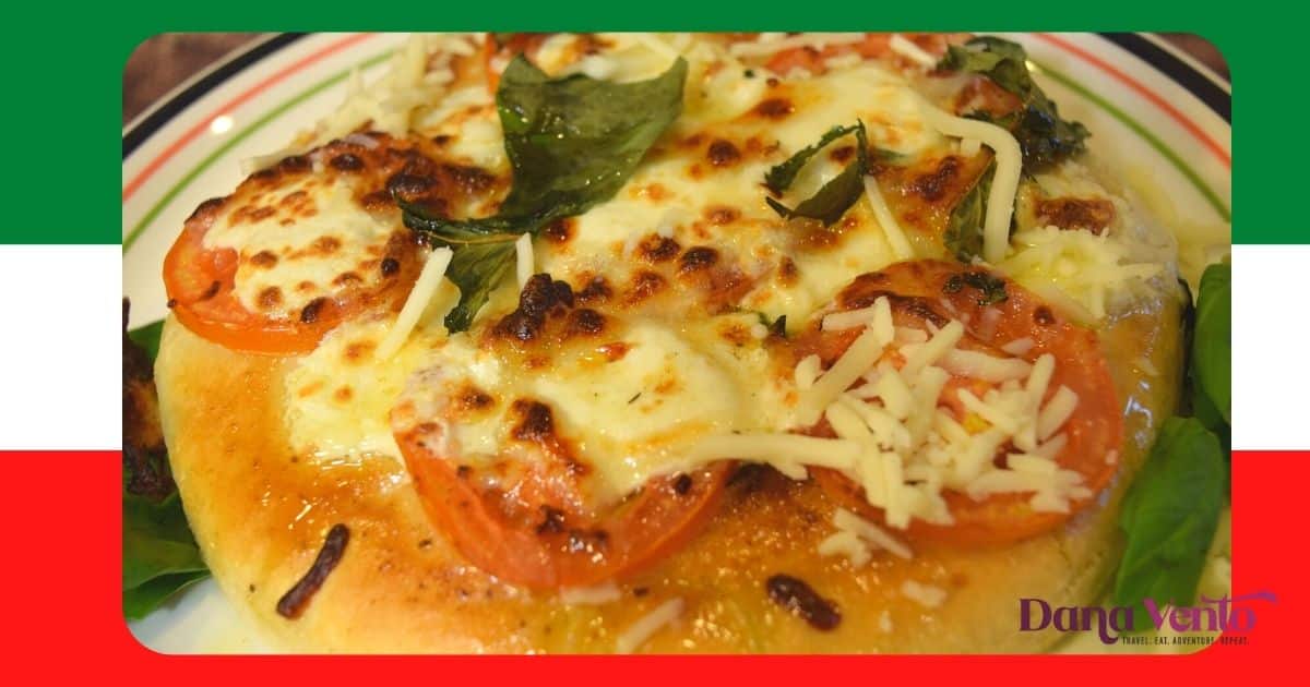 air fryer Margherita Pizza on plate