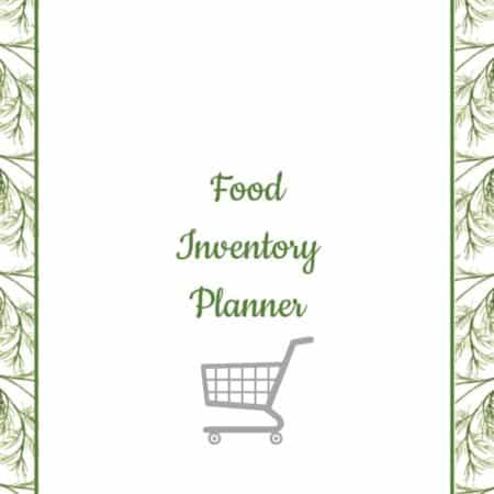 food inventory planner printable for Pantry Organization