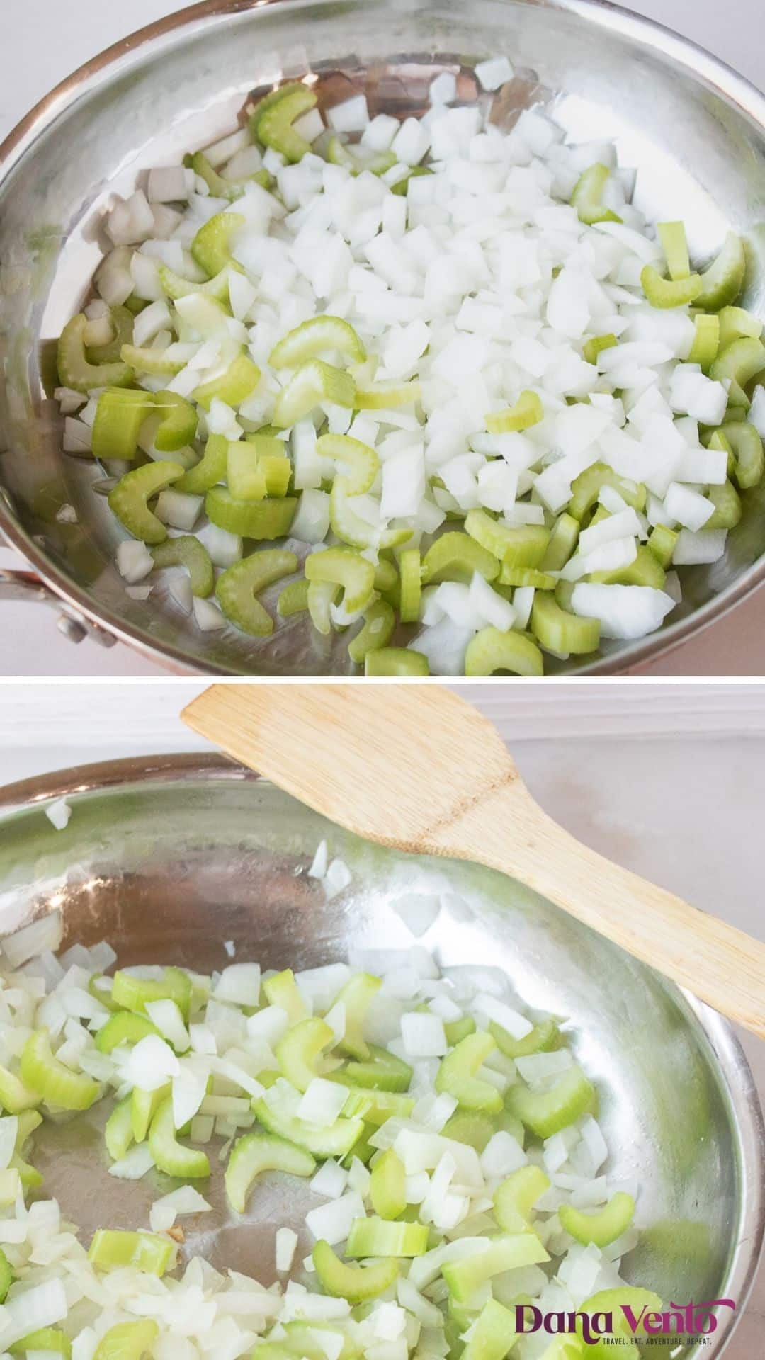 onions and celery for caponata