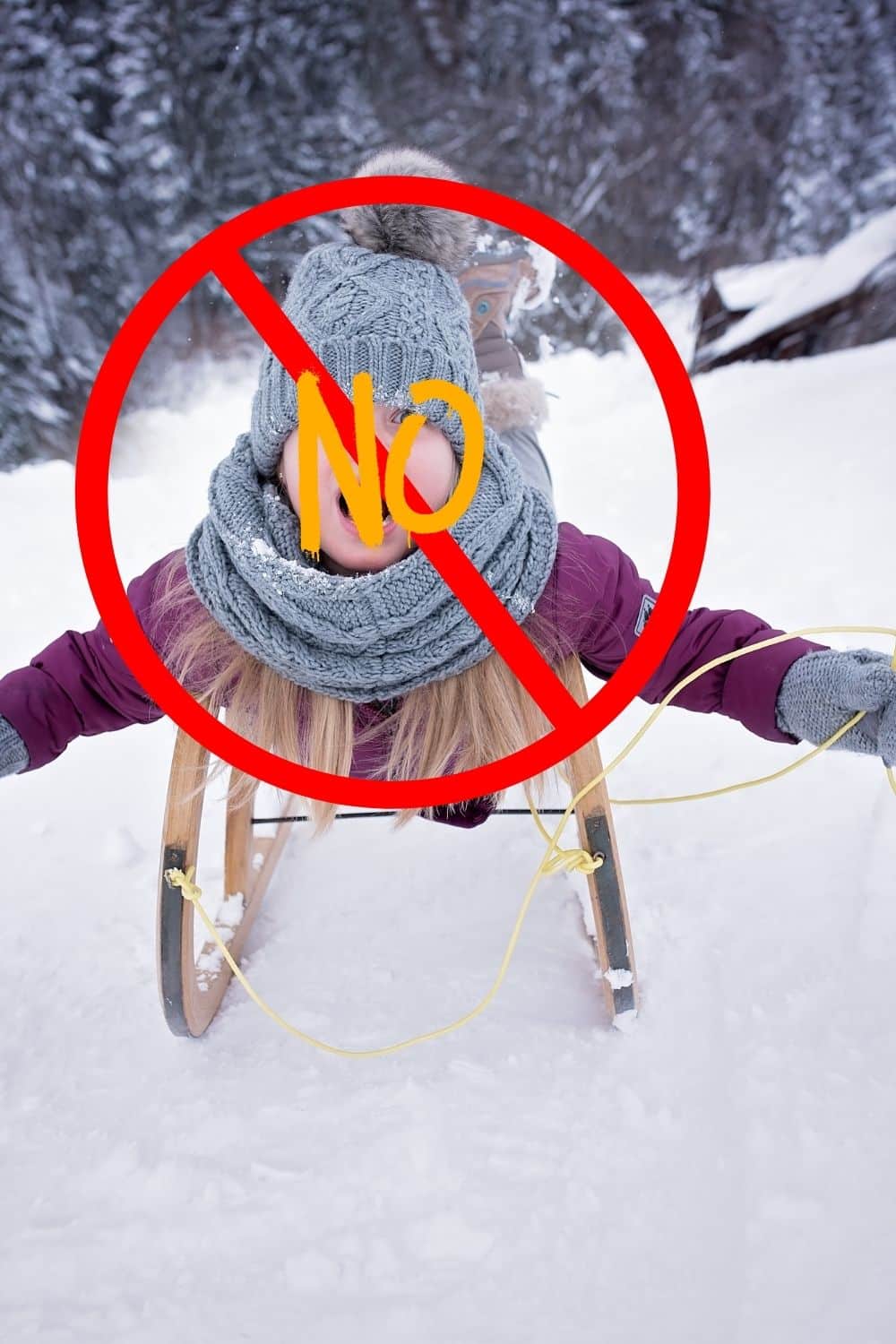 sledding safety tips never sled head first