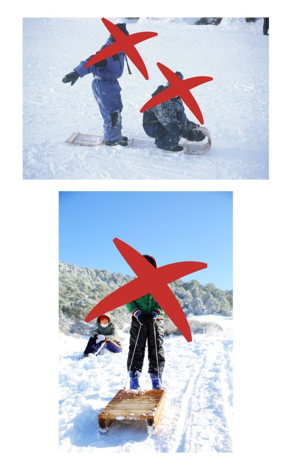 what not to do when you are sled riding