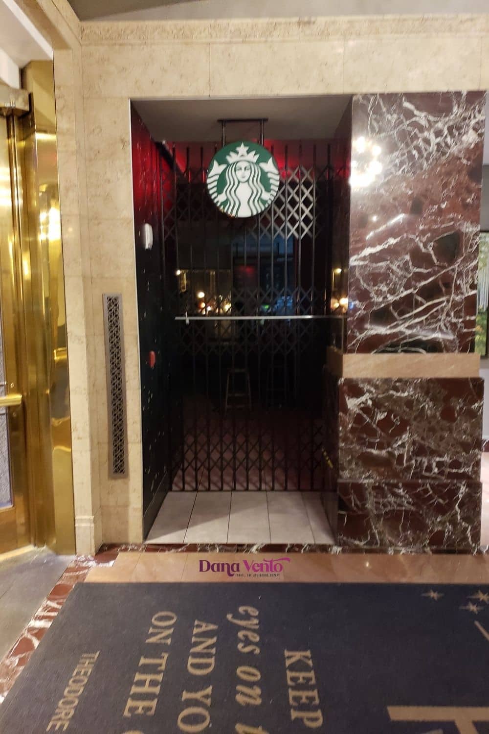 Starbucks inside the Hotel