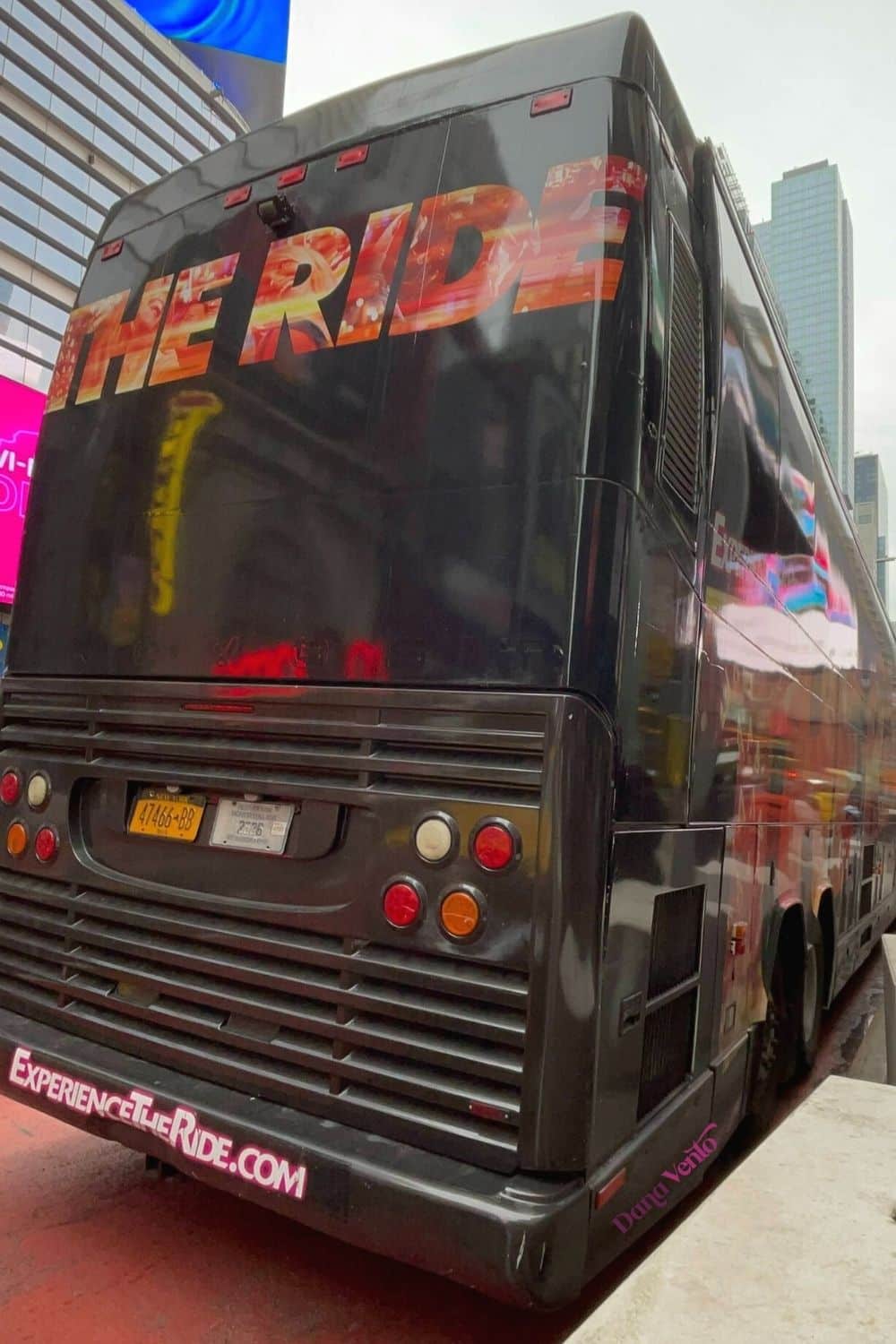 The RIDE NYC bus parked