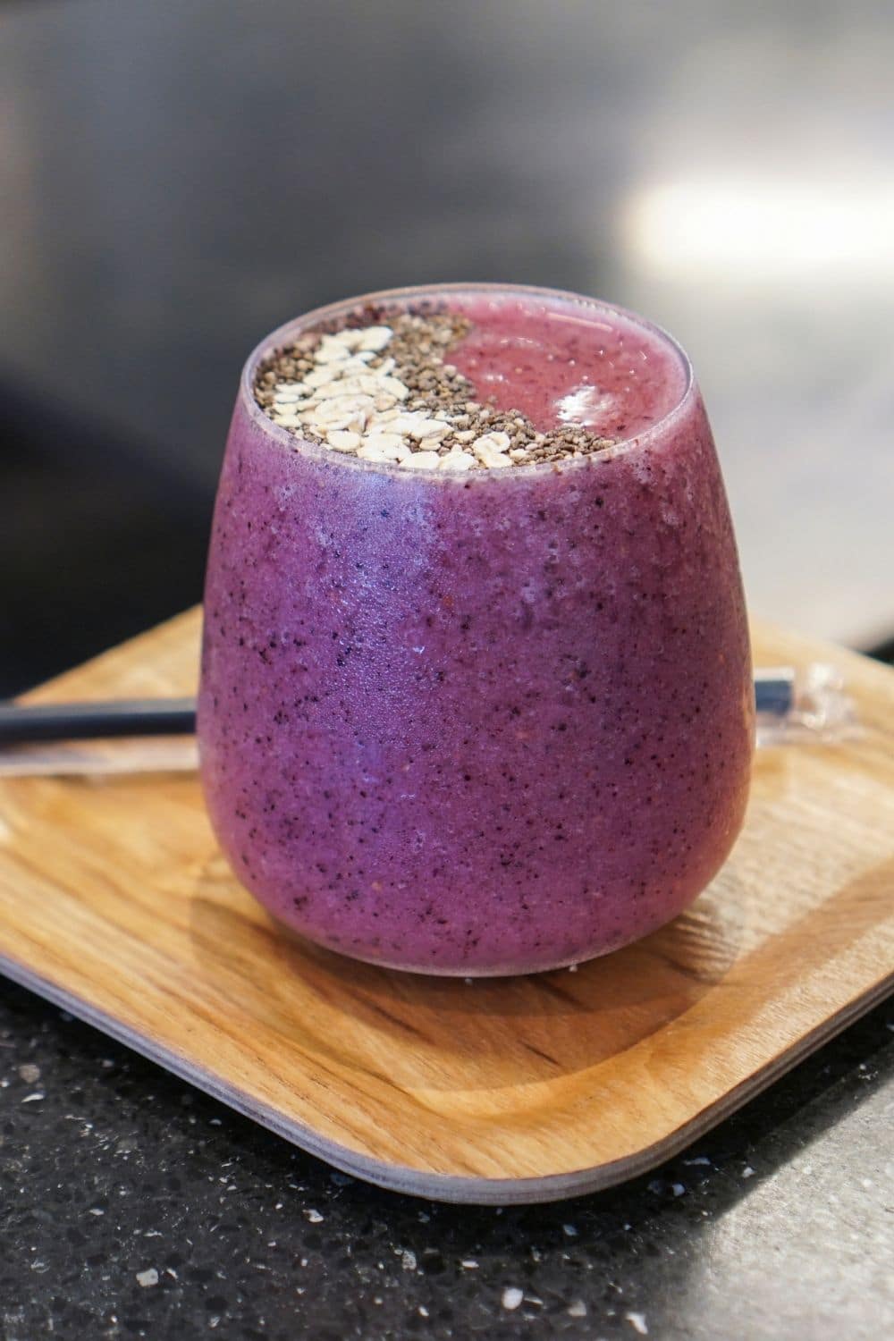 purple protein smoothie