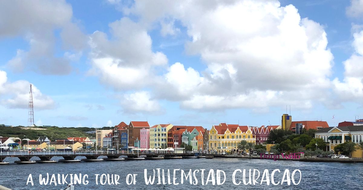 DISCOVER WILLEMSTAD CURACAO ON FOOT - the pedestrian-only bridge across the bay 