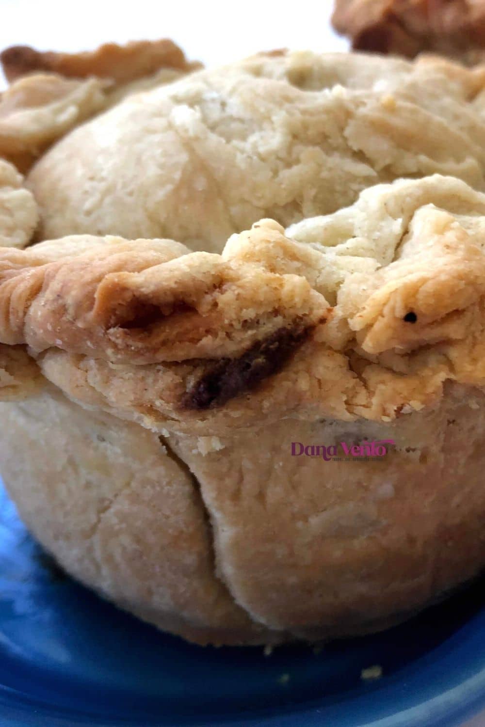 Italian meat pie with rapini after being baked 