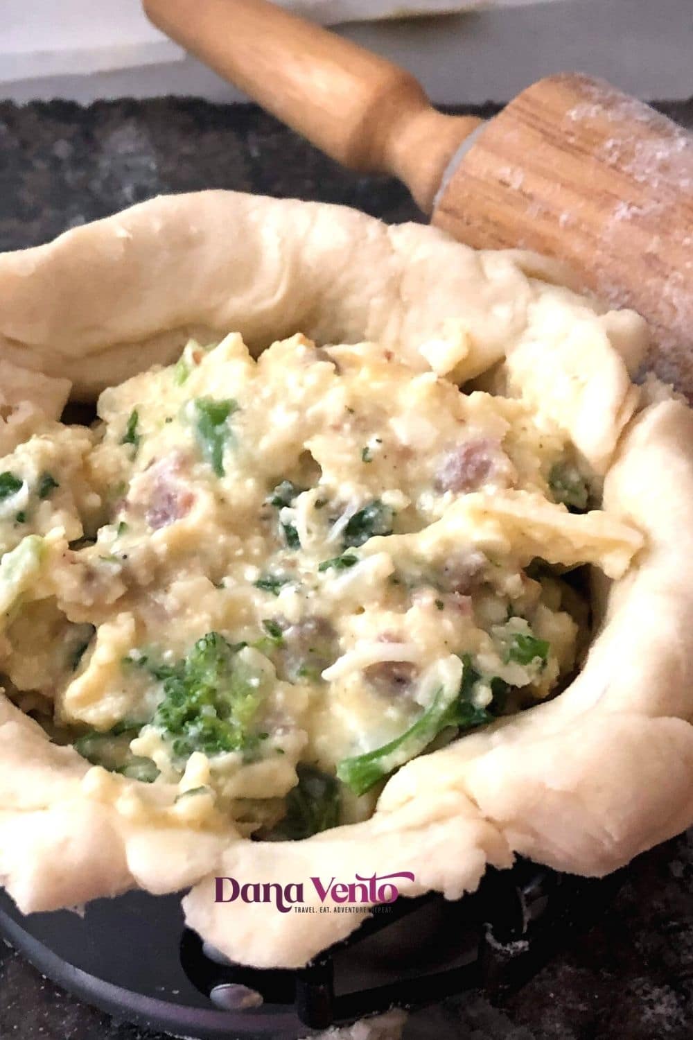 Ricotta Egg Filling and the Sausage and Broccoli Rabe in Italian Meat Pie