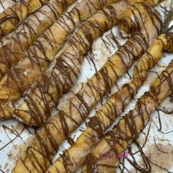 Shortcut churros hack with drizzle