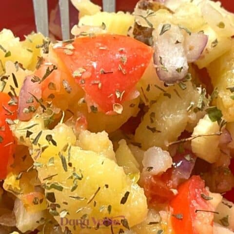 Italian Potato Salad In A Bowl
