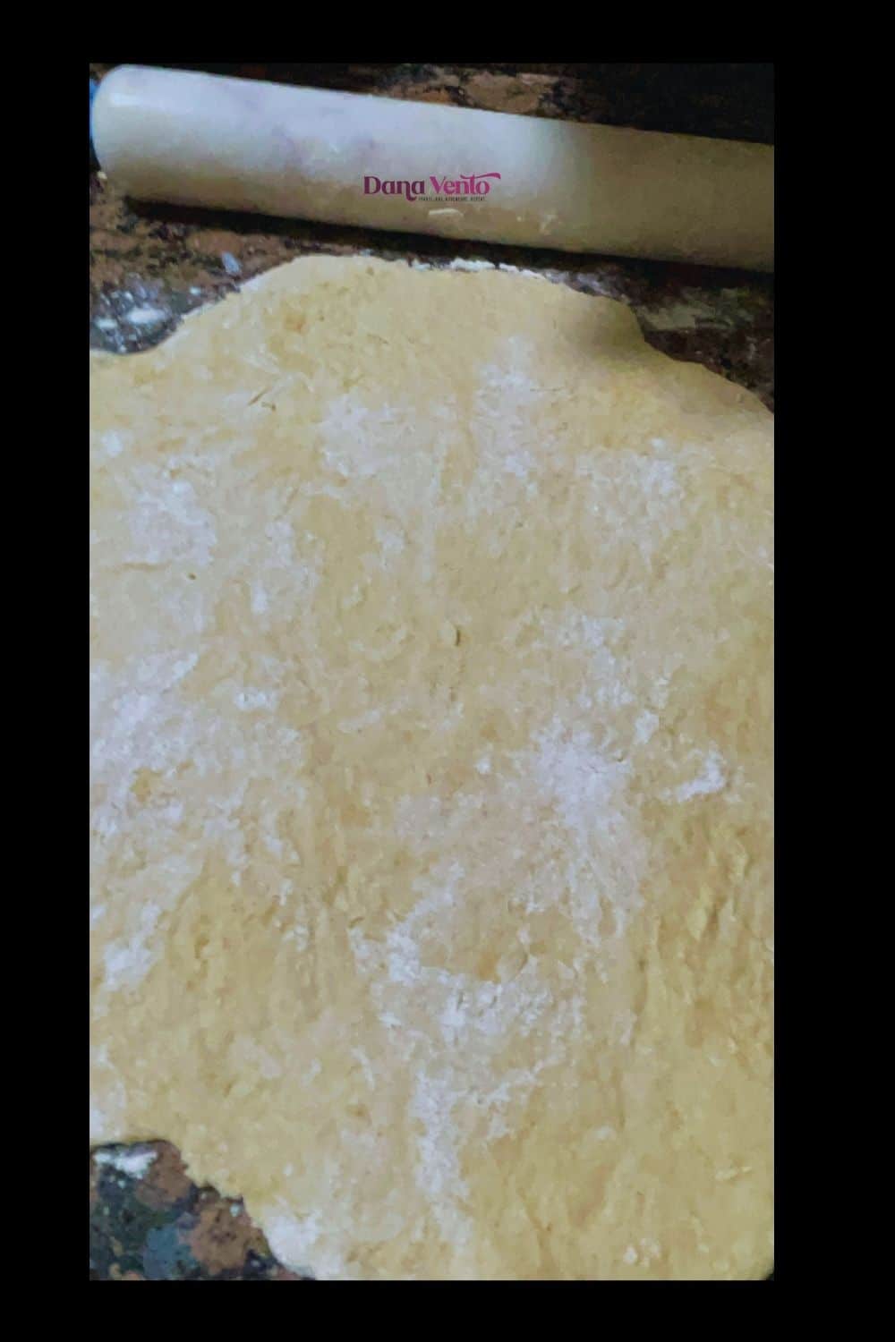 rolled out cannoli pastry dough