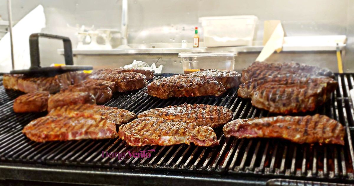 steaks being grilled at the best steakhouse in El Paso
