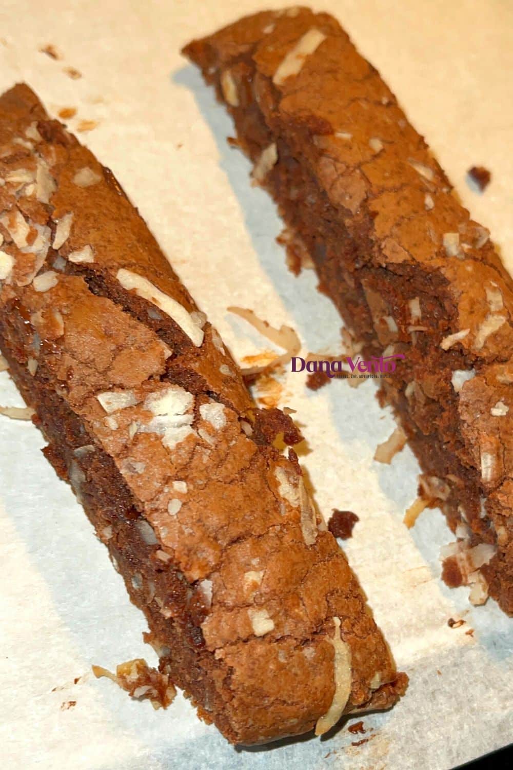 Coconut Brownie Biscotti 6