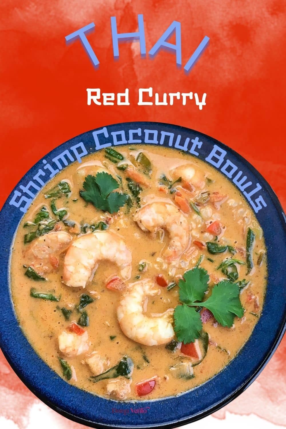 Thai Red Curry Shrimp Coconut Bowls