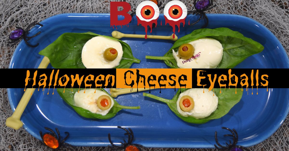 Halloween Cheese Eyeball Appetizers