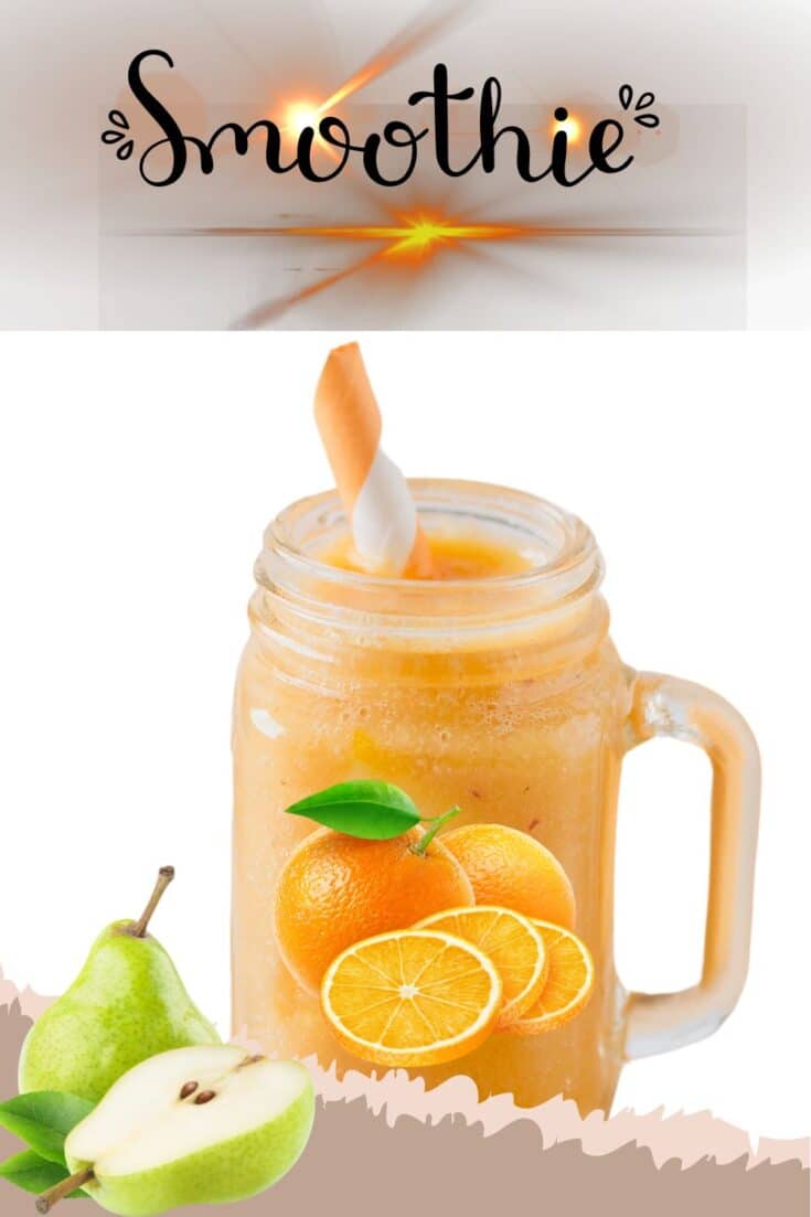Pear citrus smoothie