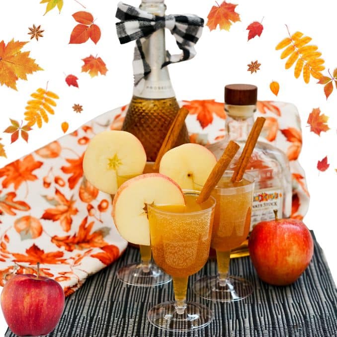 Sweet and Spicy Spiked Apple Cider Drink 1