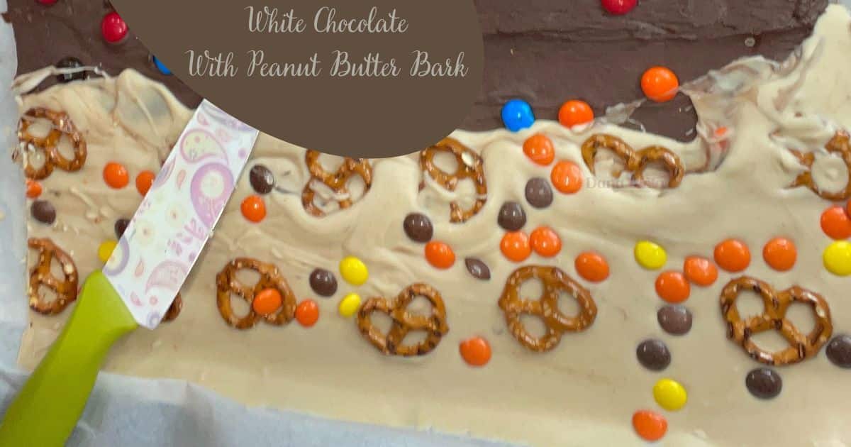 White Chocolate With Peanut Butter Bark