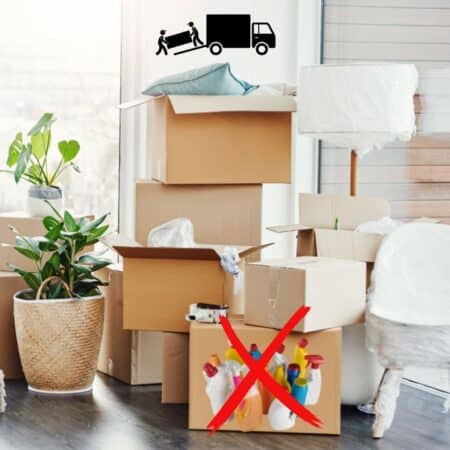 Hazardous Items 5) To Avoid Packing When Moving Long Distance 1