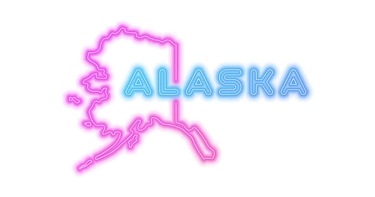 map outline of Alaska