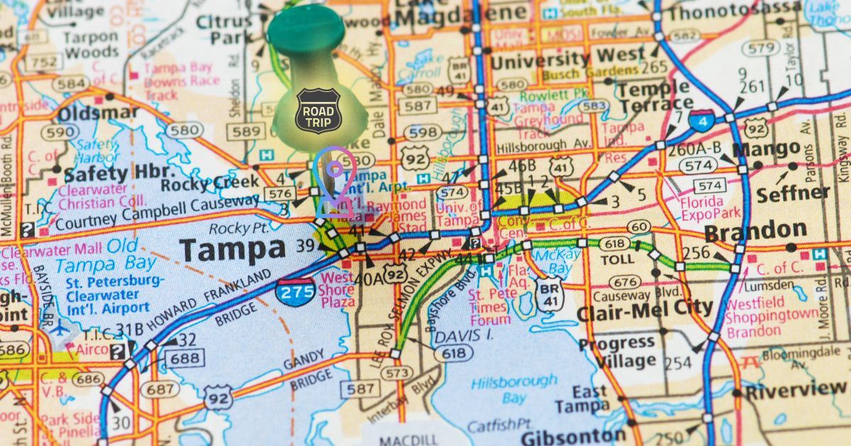 Road-tripping through Tampa Map