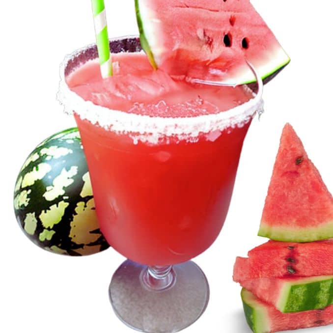 Watermelon Cocktail in a large glass