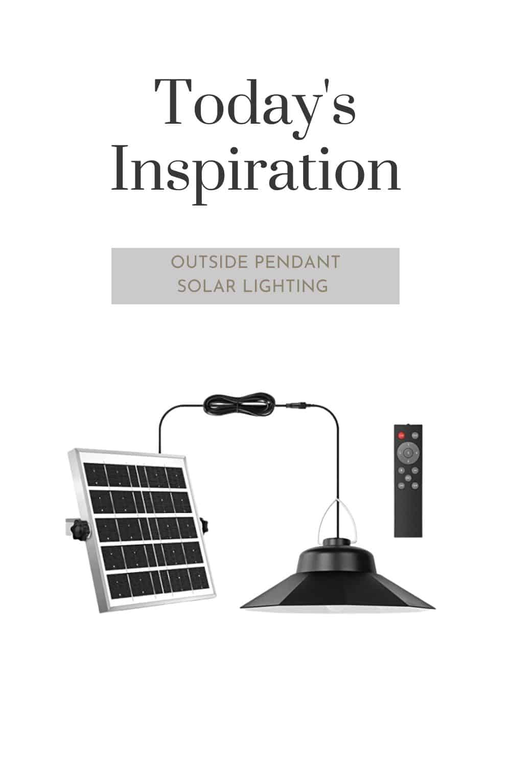 enduring illumination for exterior lighting a Pendant Solar light from Amazon (screenshot)