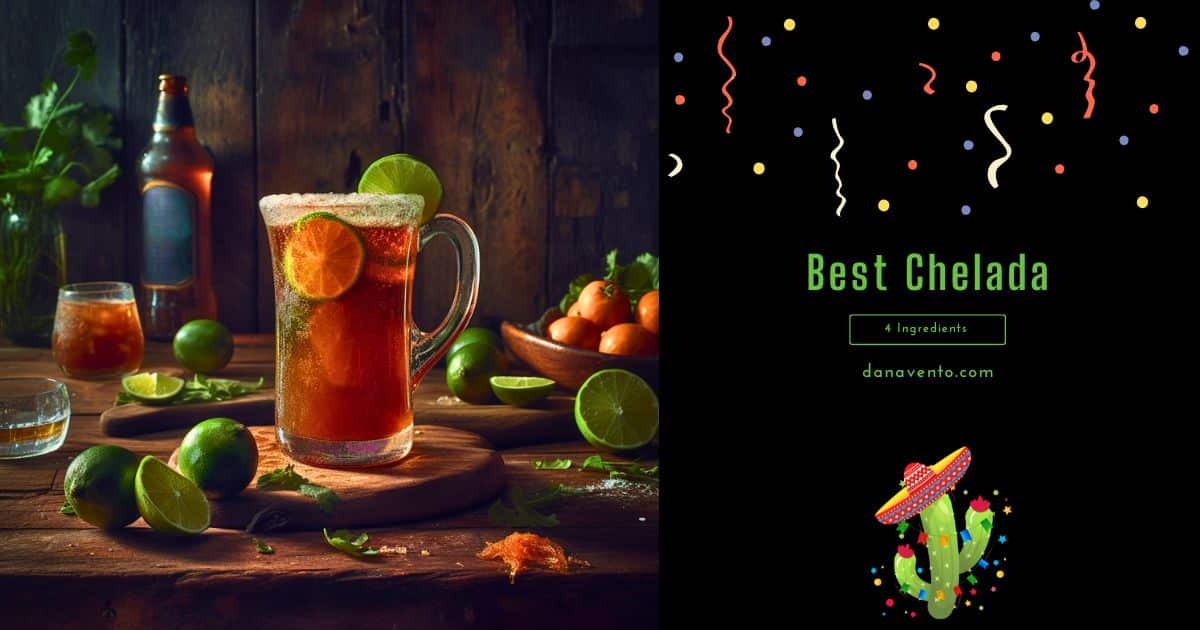 Best Spicy Chelada Finished and styled in Large Vessel garnished with Lime