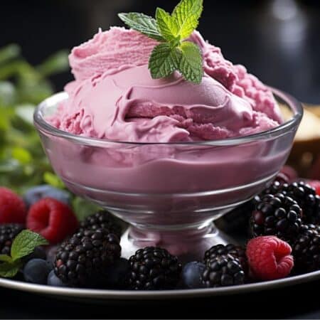 hazelnut-berry gelato