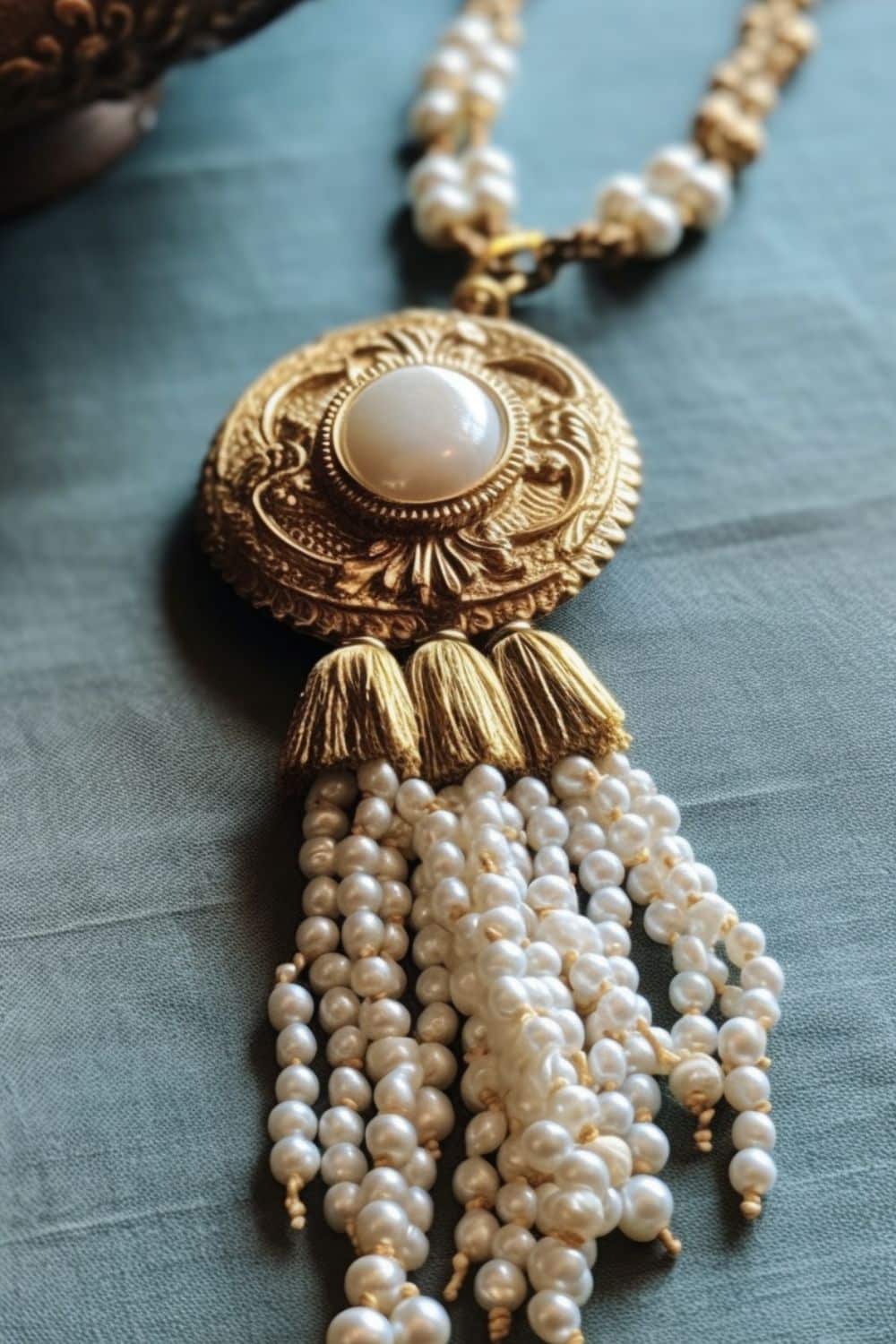 Jewelry Fashion makeover upgrade pearls to a boho chic estate find