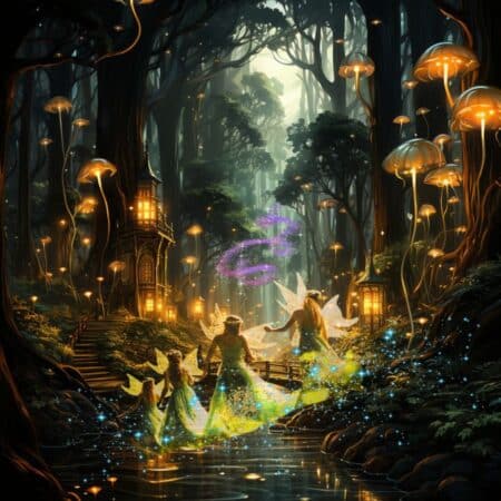 The mushroom cottage fairies