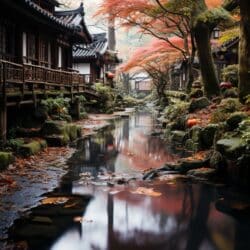 A Fall scene in Japan