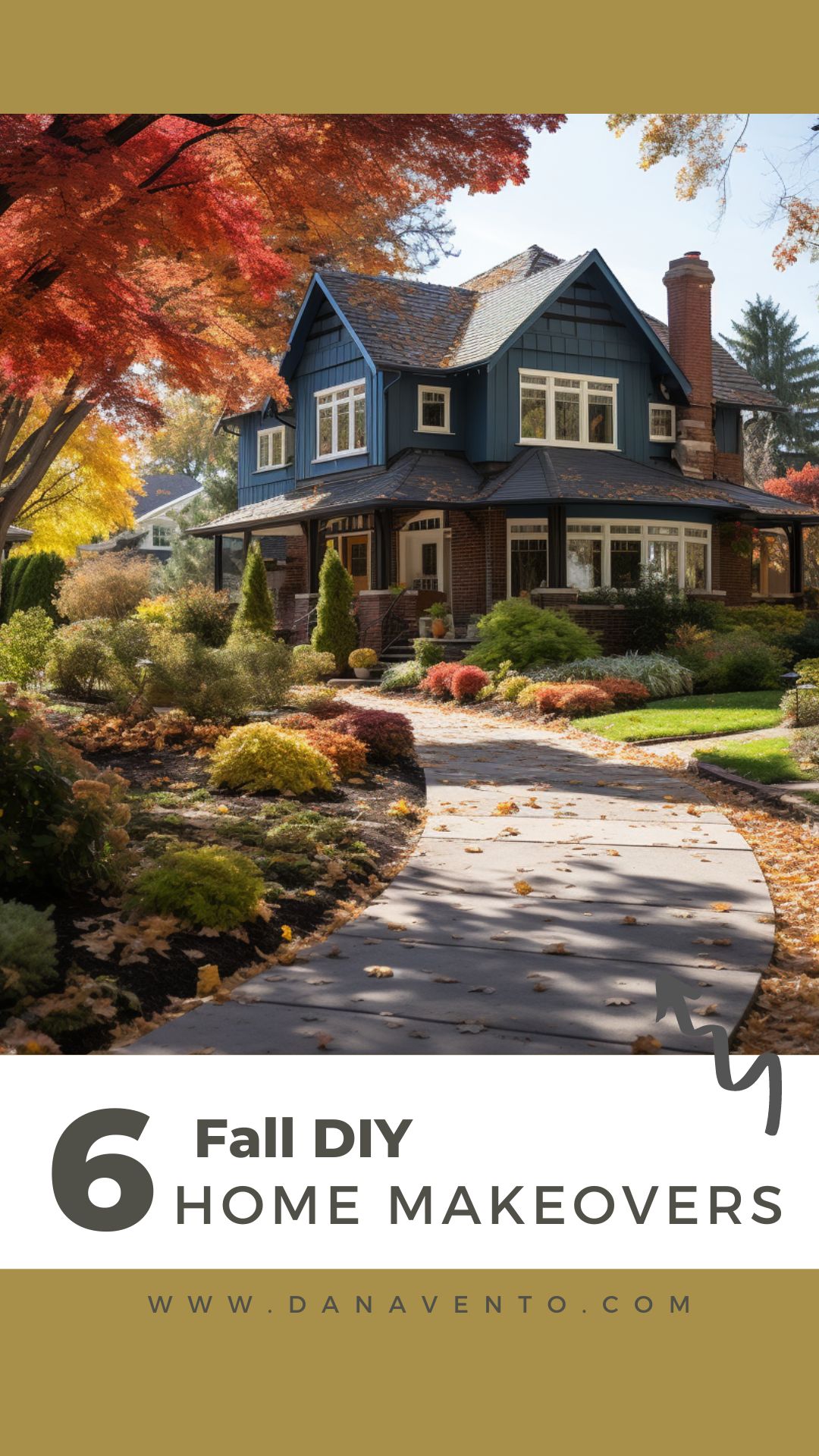 A home that is about to get a Fall update series of DIYS